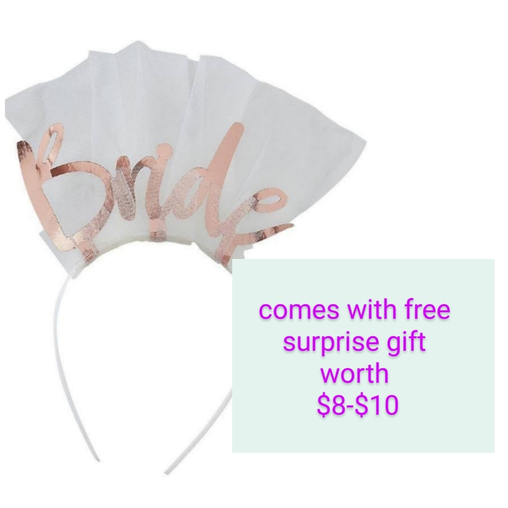 Rose Gold Bride Headband (Bridal Shower/Hen Party)